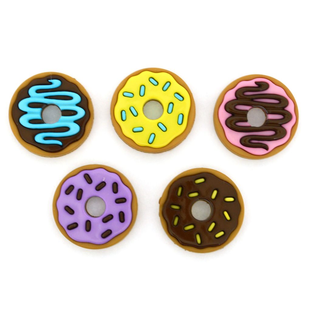 Donut party buttons