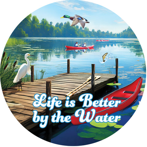 Custom Decor accent magnet showing by the water