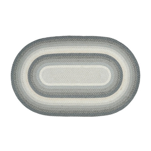 Braided Rug Oval Gray/Sand/ Ivory C-890
Size 5 x 8