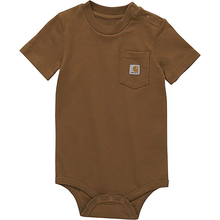 Carhartt Brown Short-Sleeve Pocket Bodysuit