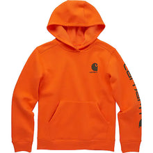 Vibrant Orange Boys' Long-Sleeve Graphic Sweatshirt