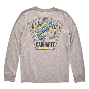 Back of Boys' Long-Sleeve Rugged and Tough Tee