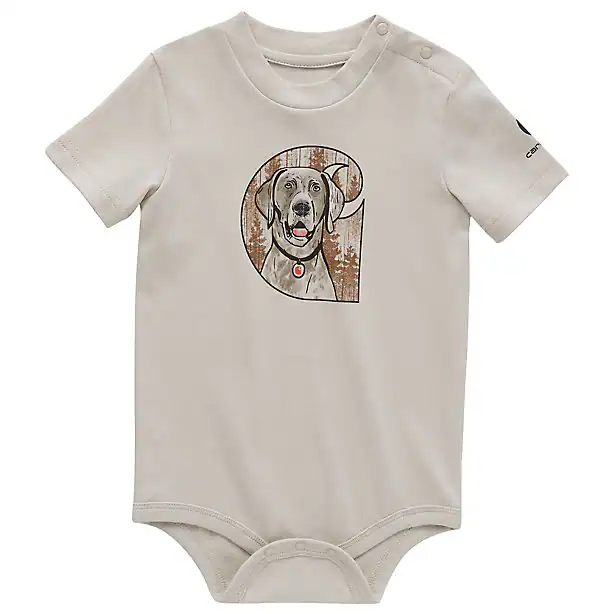 Baby Boys' Short-Sleeve Dog Bodysuit CA6494