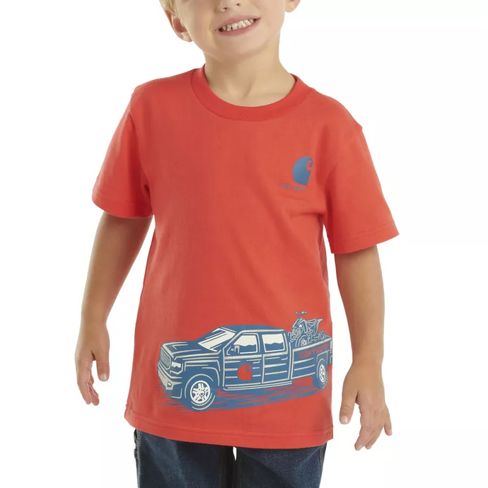 Front of Boys' Short-Sleeve Truck Wrap T-Shirt CA6511