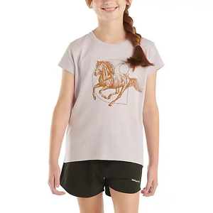 Girls' Short-Sleeve Horse T-Shirt CA7017