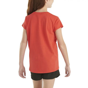 Back of Girls' Short-Sleeve Dog T-Shirt CA7018