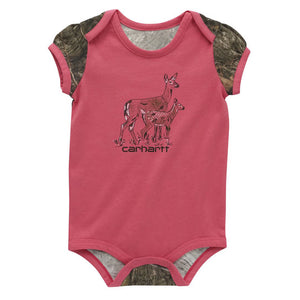 Baby Girls' Short-Sleeve Camo Deer Bodysuit CA7052