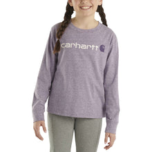 Crown Jewel Snow Heather Girls' Core Logo Long-Sleeve T-Shirt CA9978