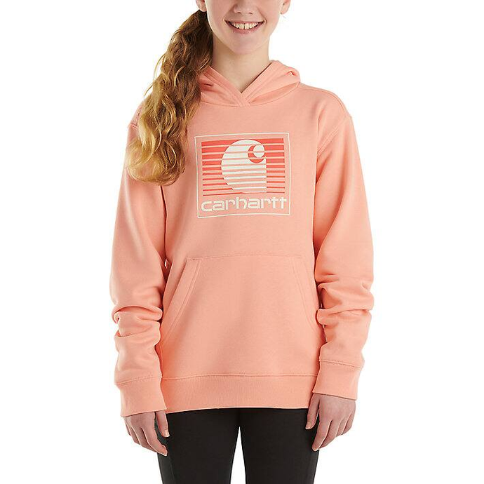 Peach Long-Sleeve Graphic Sweatshirt