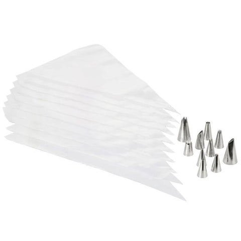 Cake decorating bags and tips