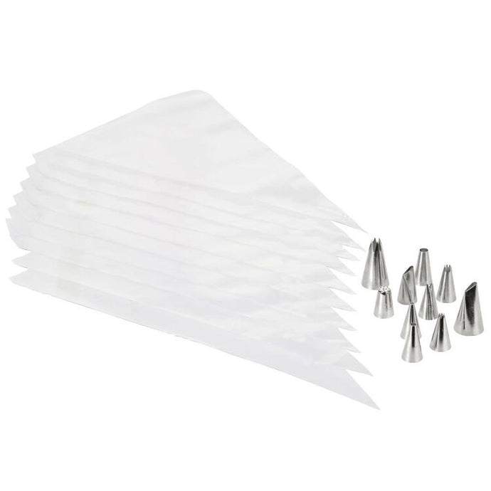 Cake decorating bags and tips