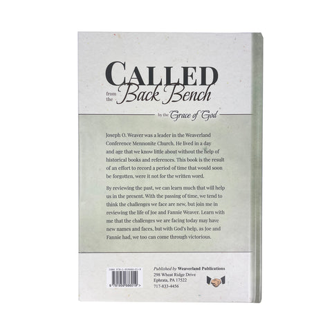 Back of Called from the Back Bench hardcover book