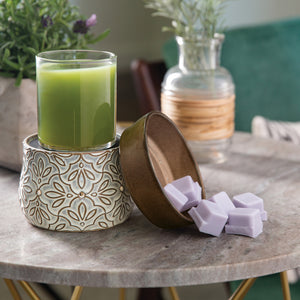 Candle Warmers Bronze Floral 2-in-1 Classic Wax Warmer DWDFLR – Good's  Store Online