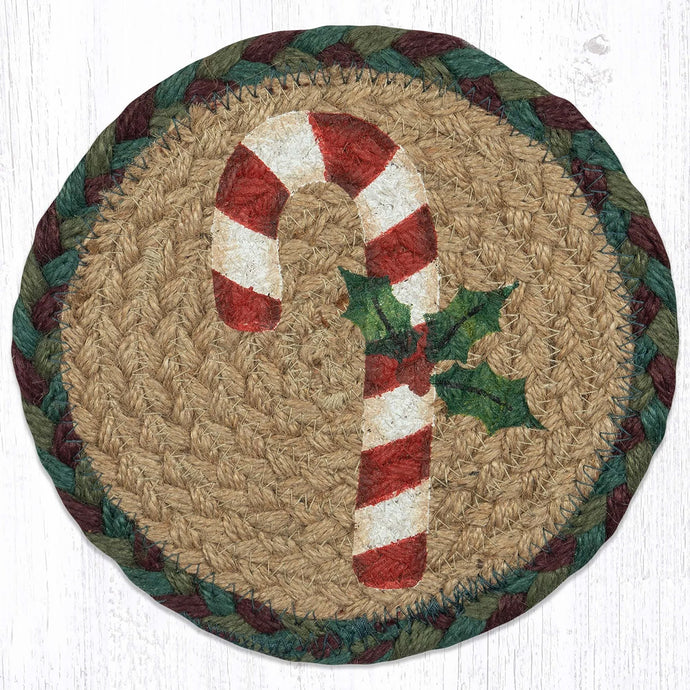 candy cane large coaster