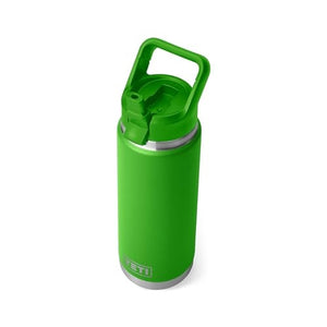 Yeti Rambler 26 oz Water Bottle with Straw Cap in canopy green