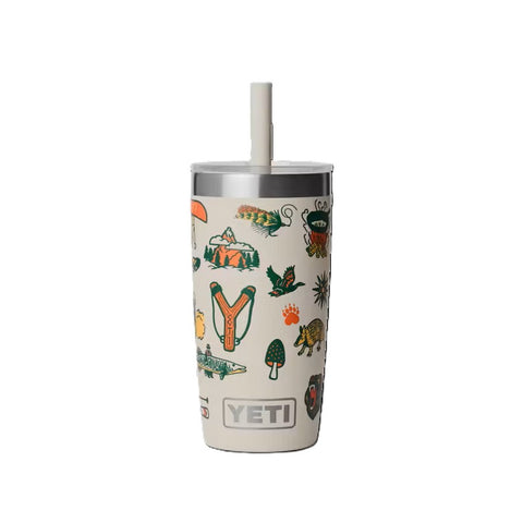 Yeti Rambler Jr. 10 oz. Straw Tumbler in cape summer camp