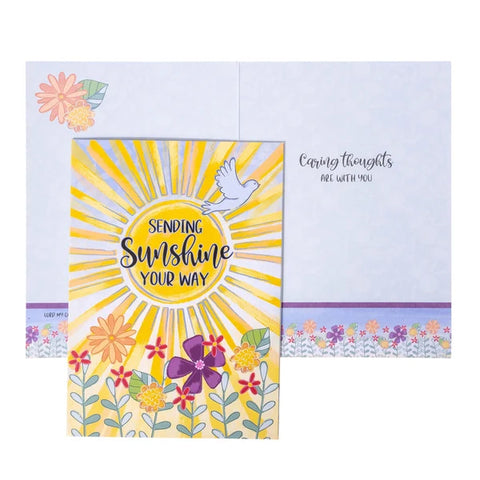 Get Well Sunshine and Flowers Boxed Cards 36683N