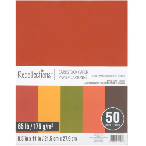 Spice Market 8.5" x 11" Cardstock Paper CARD302