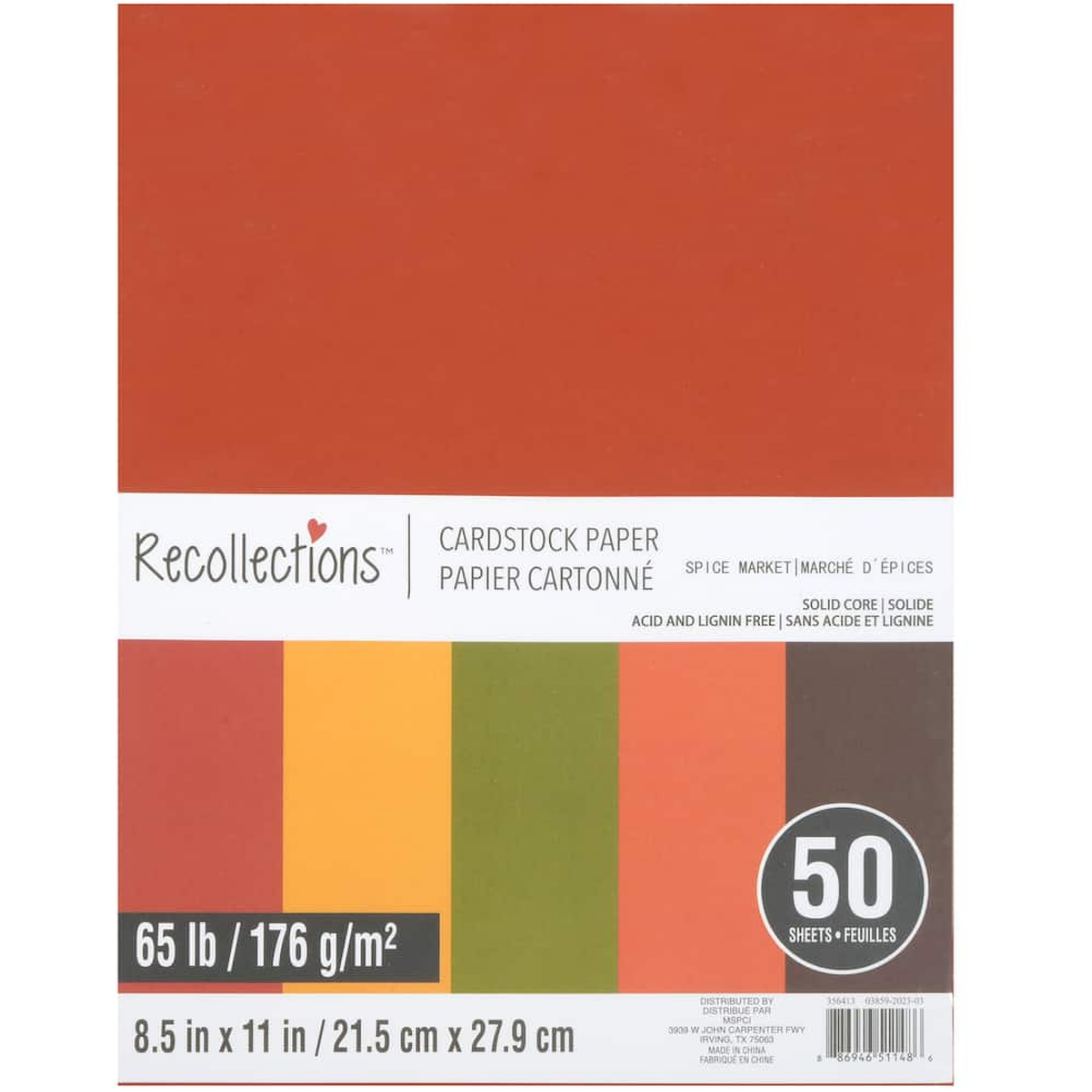 Premium Colored Card Stock Paper, Case of 1000 Sheets, Medium Weight 65lb  Cardstock, Perfect for School Supplies, Arts and Crafts, Acid and Lignin  Free, 8.5 x 11 Inches