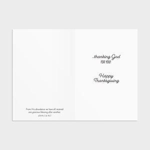 Thanksgiving Blessings Boxed Cards U1616 inside of card