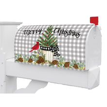 Fall and Winter Mailbox Makeovers cardinal christmas tree