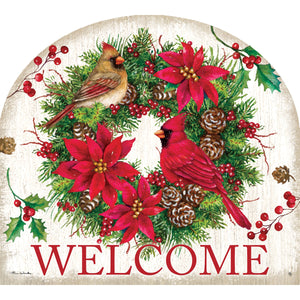 Fall and Winter Arbor Mates cardinal wreath