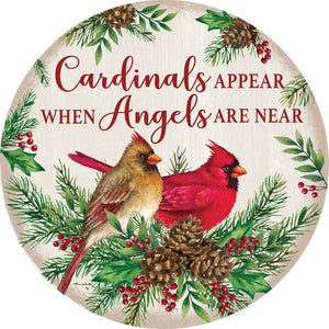 Fall and Winter Accent Magnets cardinals and angels