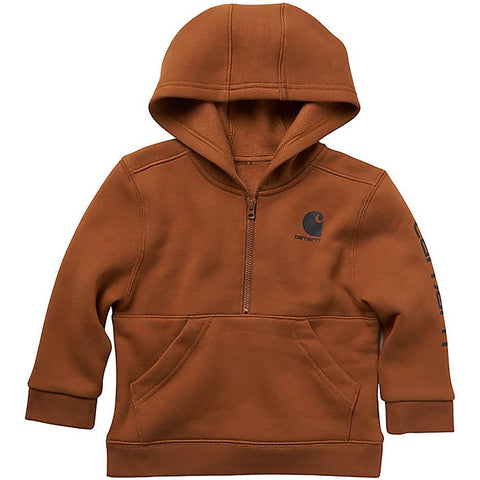 Boys' Long-Sleeve Half-Zip Sweatshirt CA6273-D15 Carhartt Brown