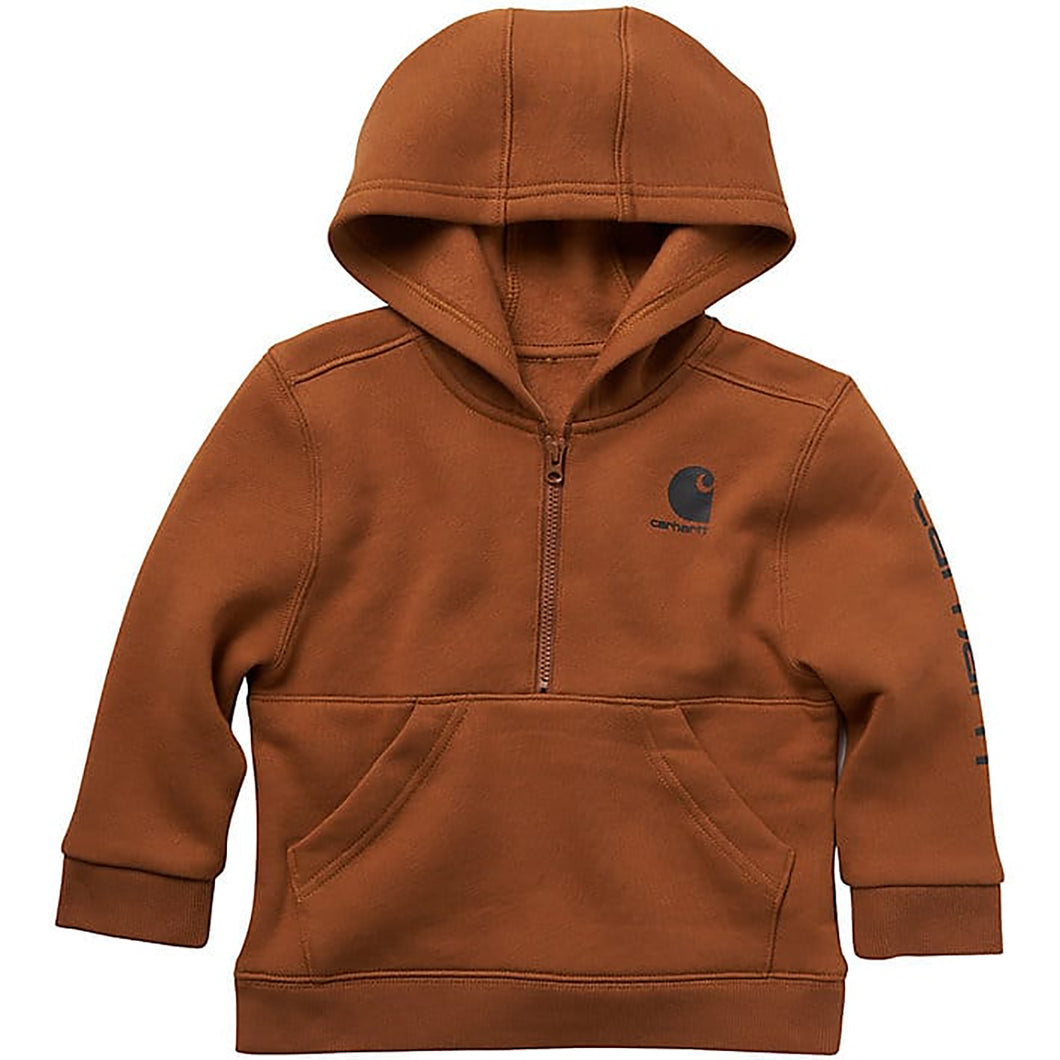 Boys' Long-Sleeve Half-Zip Sweatshirt CA6273-D15 Carhartt Brown