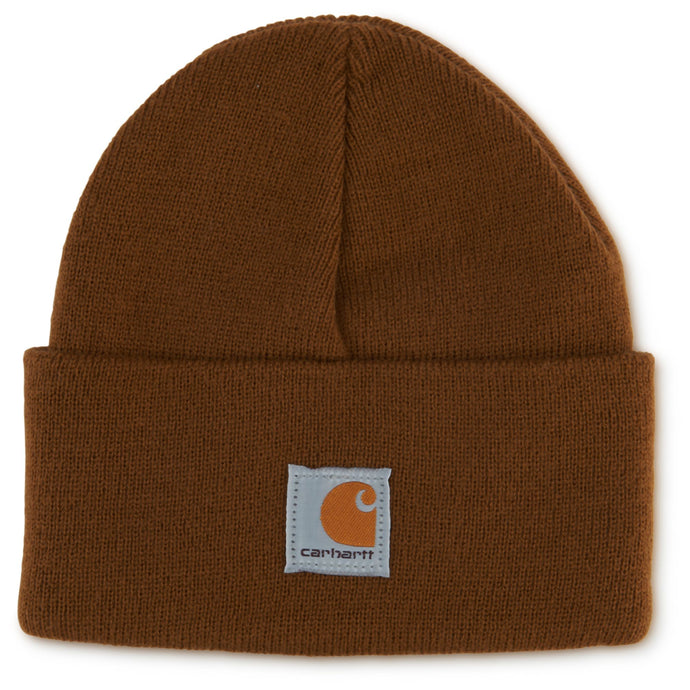 Brown Carhartt child's watch hat.