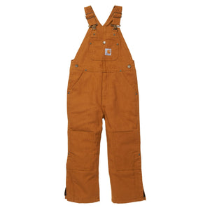 Lined bib overalls for boys.