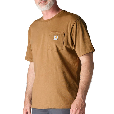 Carhartt Brown Men's Short-sleeved Pocket T-Shirt K87