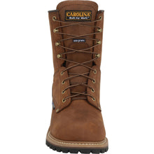 Carolina mens 8 inch insulated steel toe logger toe view