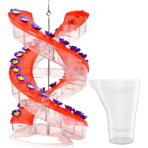Cascade DNA Double Helix Hummingbird Feeder with filling cup