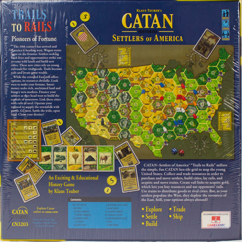 Settlers of America back of box