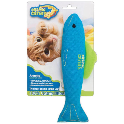 fish-shaped cat toy filled with catnip