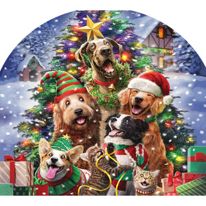 Fall and Winter Arbor Mates cats and dogs tree