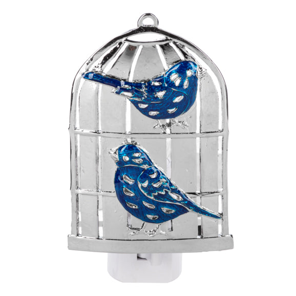 Blue Birds in Birdcage Night Light CB180491