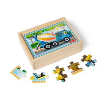 Melissa & Doug wooden cement mixer puzzle