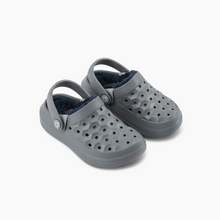 Joybees Kids Varsity Lined Clog in charcoal