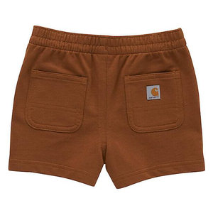 Back of Carhartt Brown French Terry Work Shorts