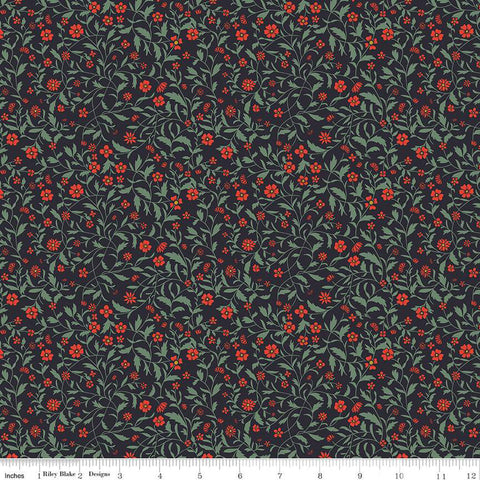 Wanderlust Collection Hawthorn Cotton Fabric C15473 charcoal