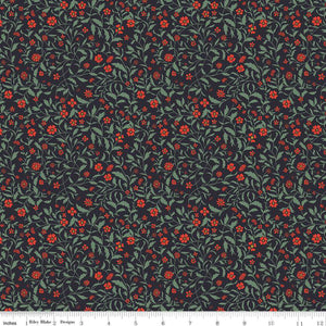 Wanderlust Collection Hawthorn Cotton Fabric C15473 charcoal