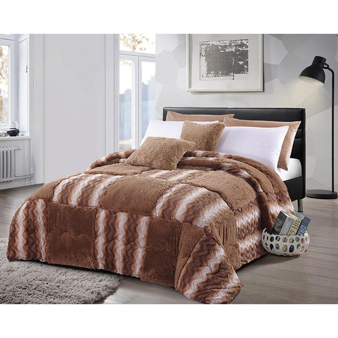 Checkered brown blanket