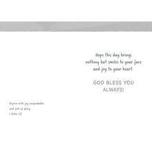 Inside of card