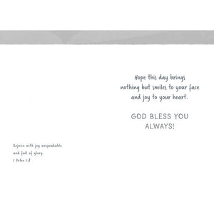 Inside of card