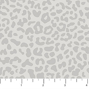 Cheetah grey, Wild One Cotton Fabric Collection 27