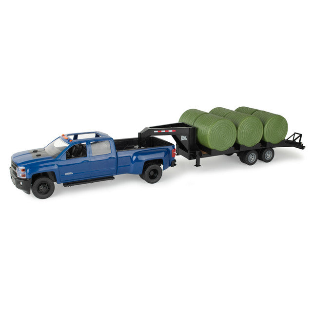 1:16 Big Farm Chevy Pickup and Trailer 47603