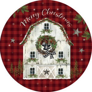 Fall and Winter Accent Magnets christmas barn