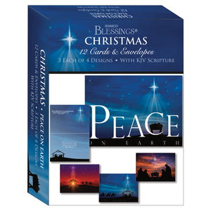 christmas boxed cards peace on earth